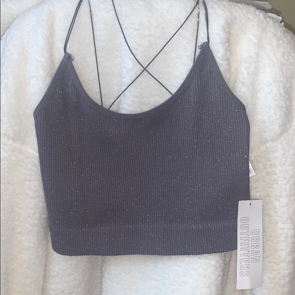 Urban Outfitters Sparkly Crop Top